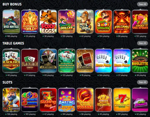 Norsemania casino spellen met bonus buy slots tafelspellen en populaire casinospellen